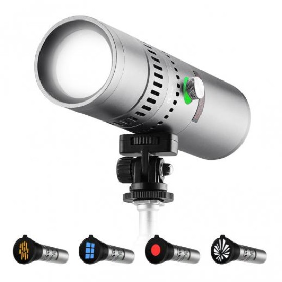 K&F CONCEPT RGB Snoot Flashlight for Photography